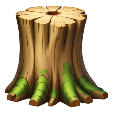 tree trunk block sticker