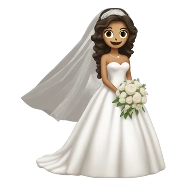 Brunetta bride sticker