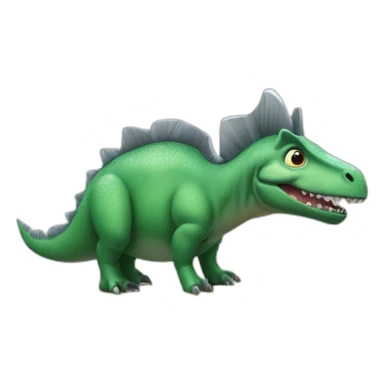 Dinosaures sur un cochon sticker