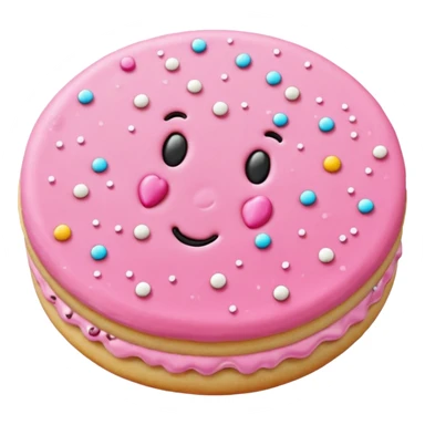 pink sugar cookie sticker
