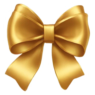 Gold bow sticker