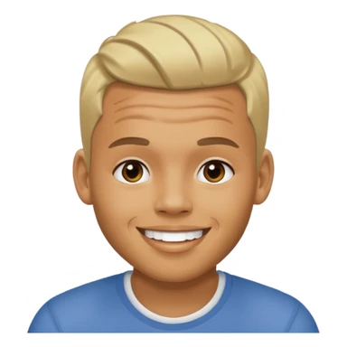 Chris Brown with blonde hair sticker