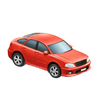 car and rocks hazard road sticker