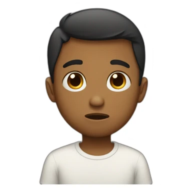 sad heart boy sticker