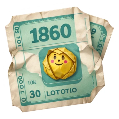 Lotto ticket loser sticker