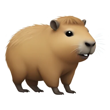 Capybara going to a rave  sticker