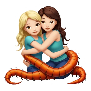 lesbian centipede sticker