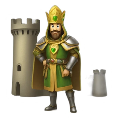 Saladin entering castle of salad and gems sticker