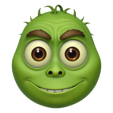 Mike Wazowski (with one eye) from the Monsters Inc. Pixar movie sticker