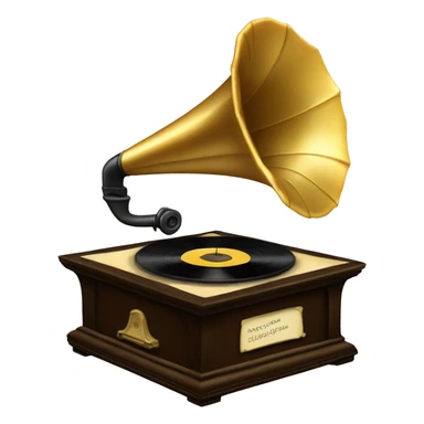 gramophone sticker