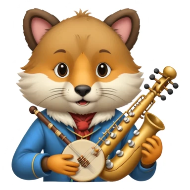 un animal musicien sticker