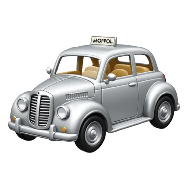 metal car toy in monopoly sticker