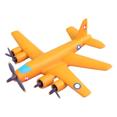 bomber airplane viewed from above sticker