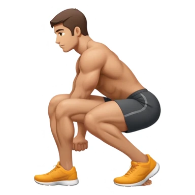 side-view guy weighted glute-bridges sticker