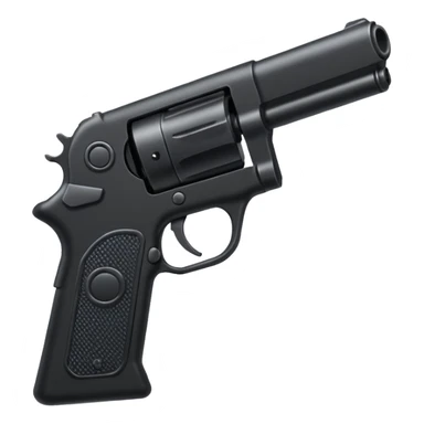 Black gun  sticker