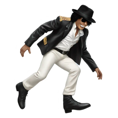 michael jackson flying off his shoes sticker