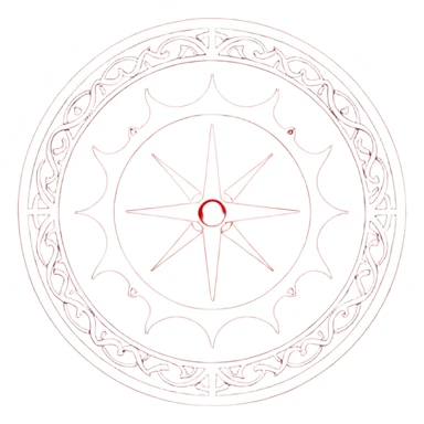 blood summoning circle sticker