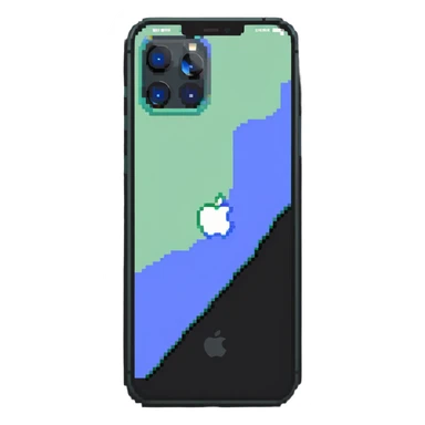 iPhone 15 Pro with triple camera system and dynamic island sticker