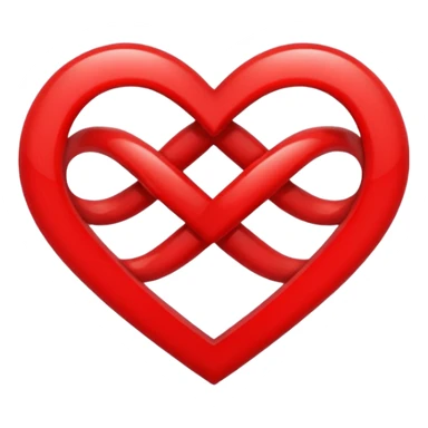 Heart up side ♾️ simble sticker