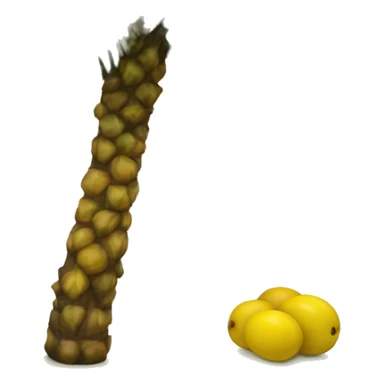 Realistic palm tree with yellow dates sticker