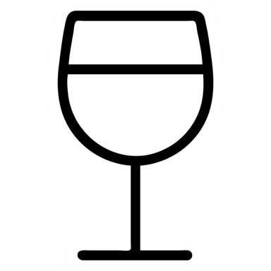 A wine glass icon sticker