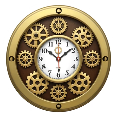 mechanic clock sticker