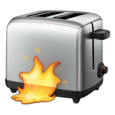 money on fire in a toaster sticker