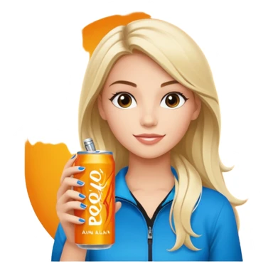 alani energy drink with image of brooke sticker