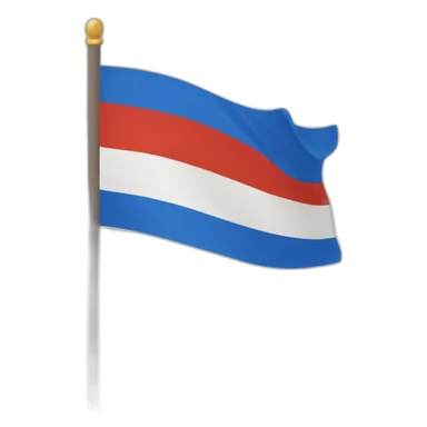 the flag of Chechenia in the IOS style sticker