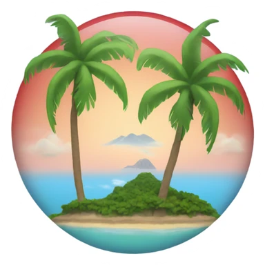 Puerto Rico island  sticker
