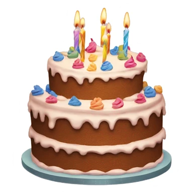 Birthday cake sticker