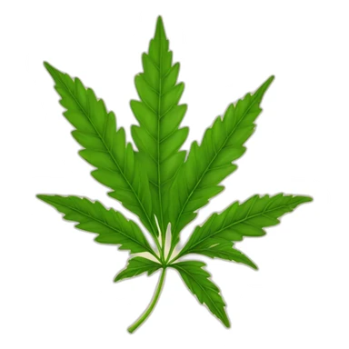 Feuille de canabis sticker