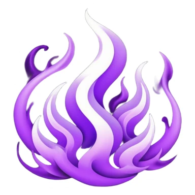 Wicked purple flames sticker