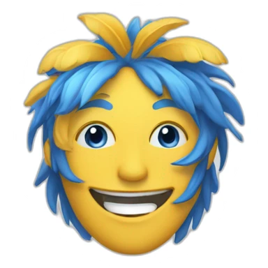 Clé de sol bleue claire sticker