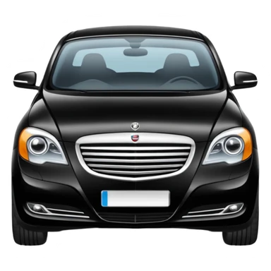 Crée-moi une voiture noire, berline, très classe La voiture  en long 2025classe S que d’un côté sticker