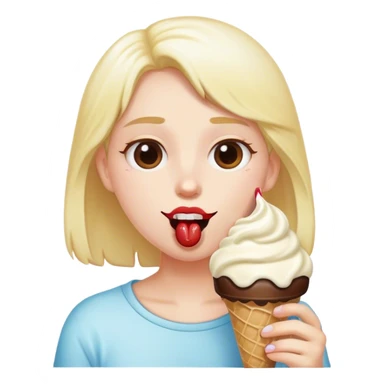 Me eat ice cream sticker