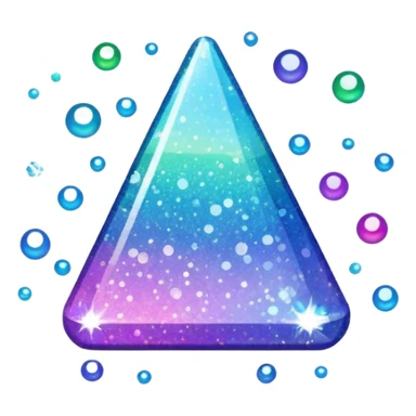 Sparkling glitter sticker