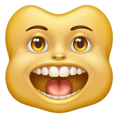 gold tooth no smile sticker