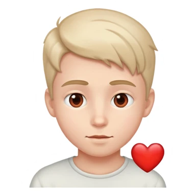 boy with heart eyes in love sticker