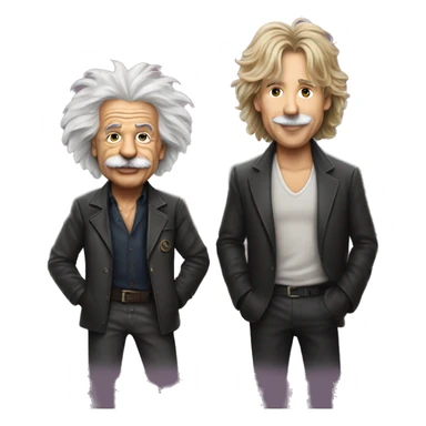Einstein and Bon Jovi sticker