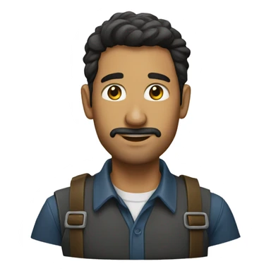 hombre procupado sticker