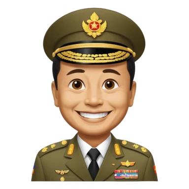 Thai military former dictator Prayut as emoji sticker