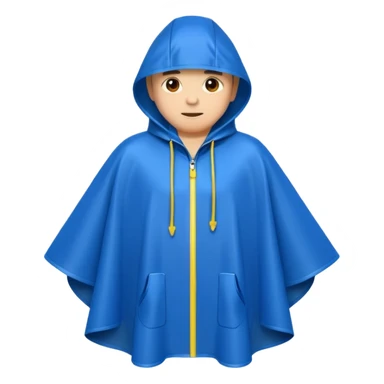 Poncho Rain coat sticker