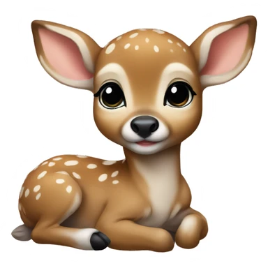 baby fawn  sticker