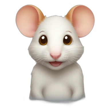 ginger rat heart sticker