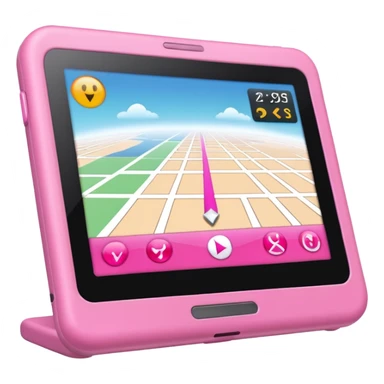 pink gps sticker