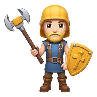 A Mechanic Wrench In A Clash Of Clans and medival Aesthetic sticker