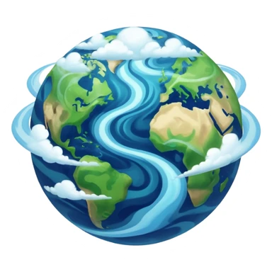 simple planet earth sticker