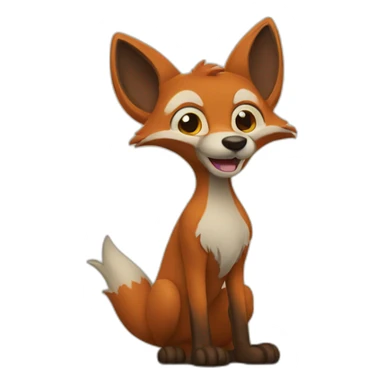 Renard oui sticker