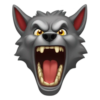 LOUP garou contre vampire sticker